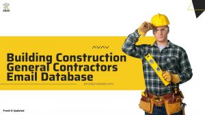 Building Construction General Contractors Email Database