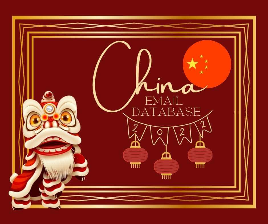 Buy China Email Database 2022