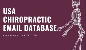 Buy USA Chiropractors Email Database 2022