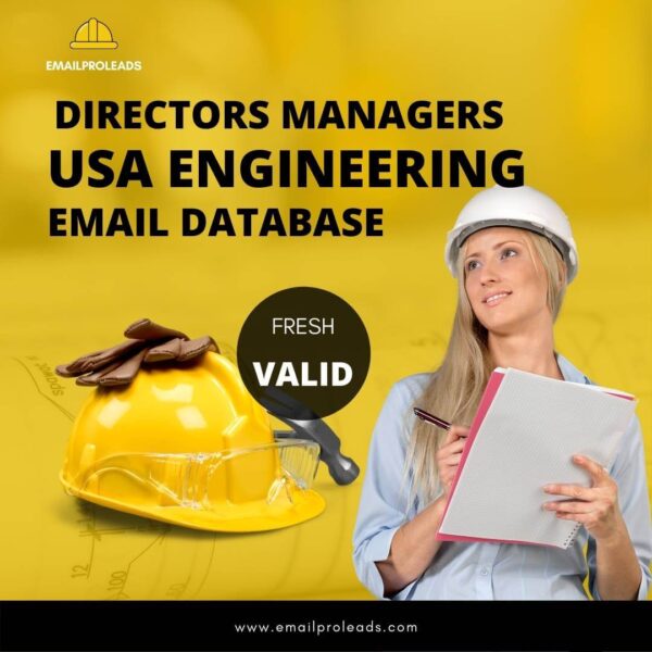 Buy USA Engineering Directors Managers Email Database 2022