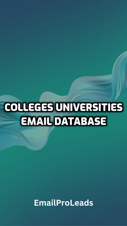 COLLEGES UNIVERSITIES EMAIL DATABASE