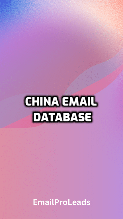 China Email database