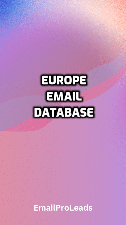 EUROPE EMAIL DATABASE