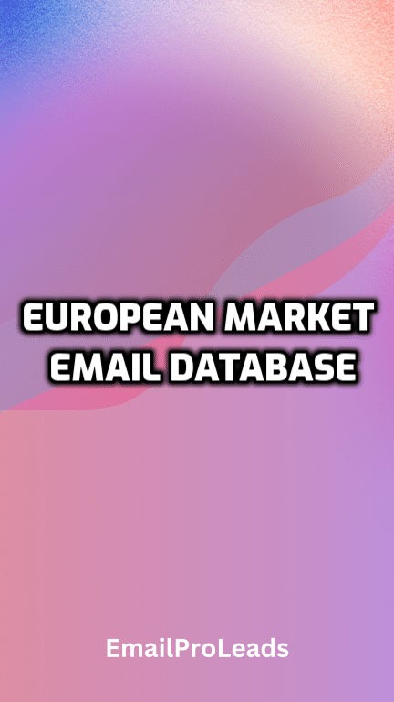 European Market Email Database