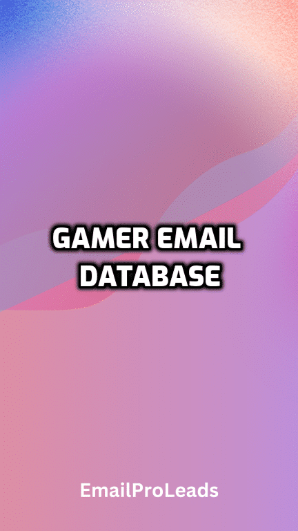 Gamer Email Database