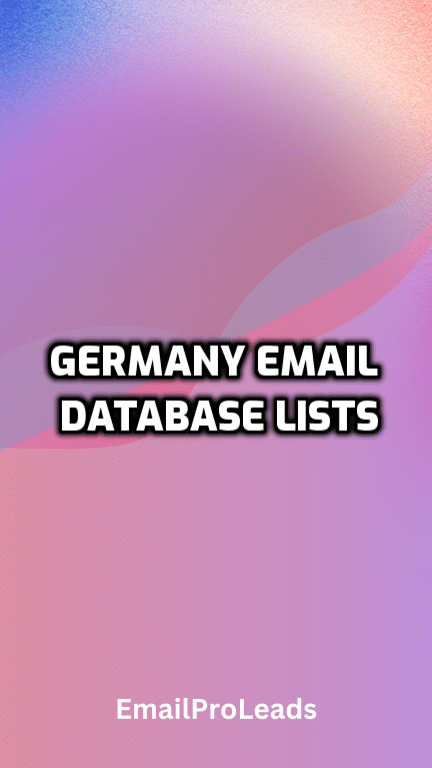 Germany email database lists