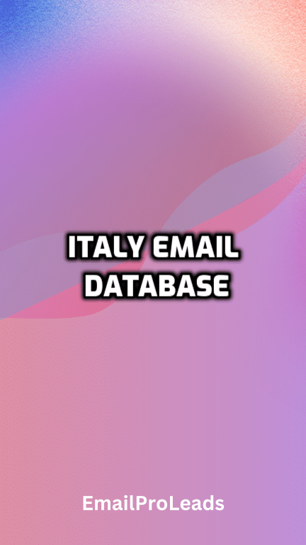 Italy Email Database