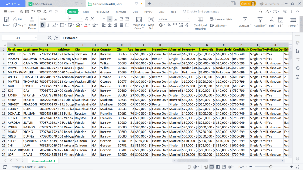 USA EMAIL DATABASE