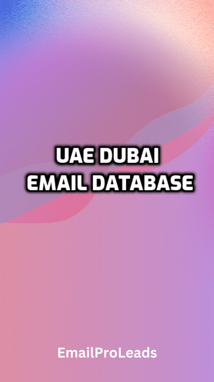 UAE DUBAI EMAIL DATABASE