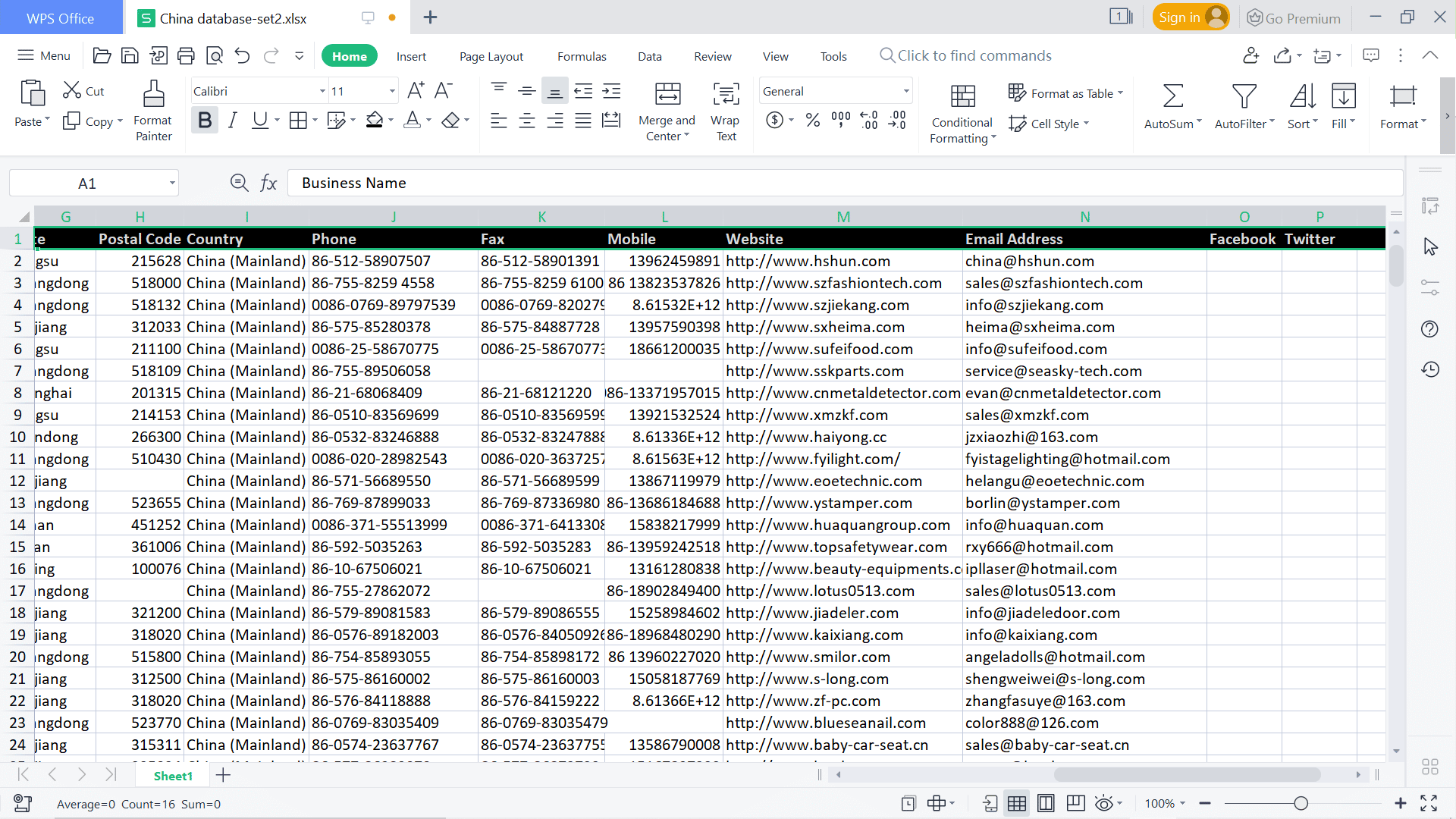 1 Million China Email Database [2024] - EmailProLeads