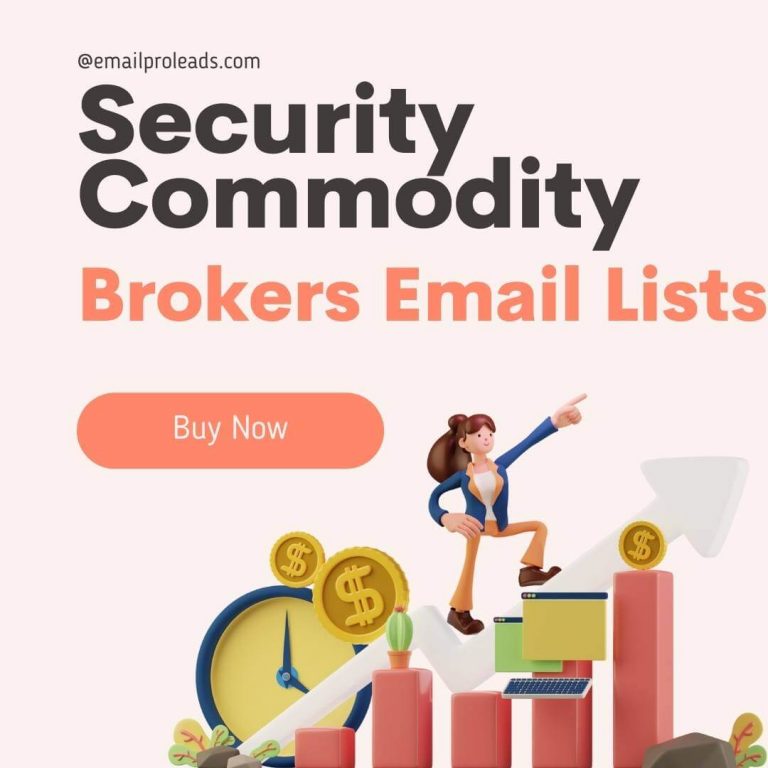Buy Security Commodity Brokers Email List 2022