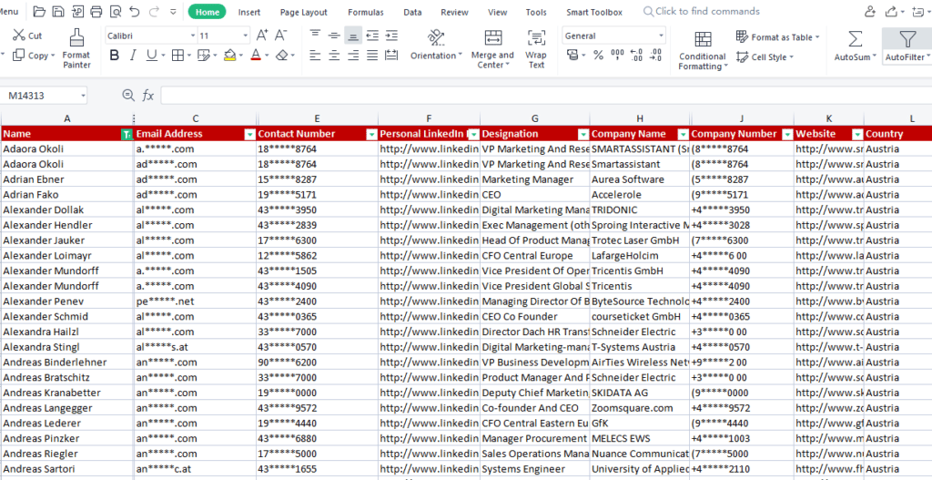 Austria Sample Database