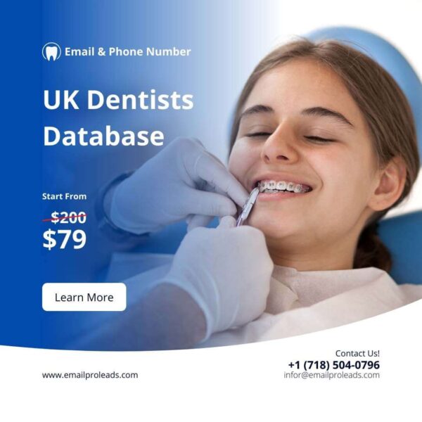 Buy 7k UK Dentists Database Email & Phone 2022