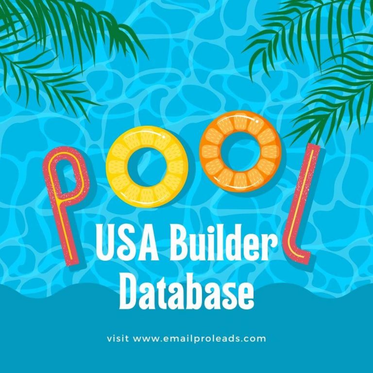 Buy USA Pool Builders Database 2022