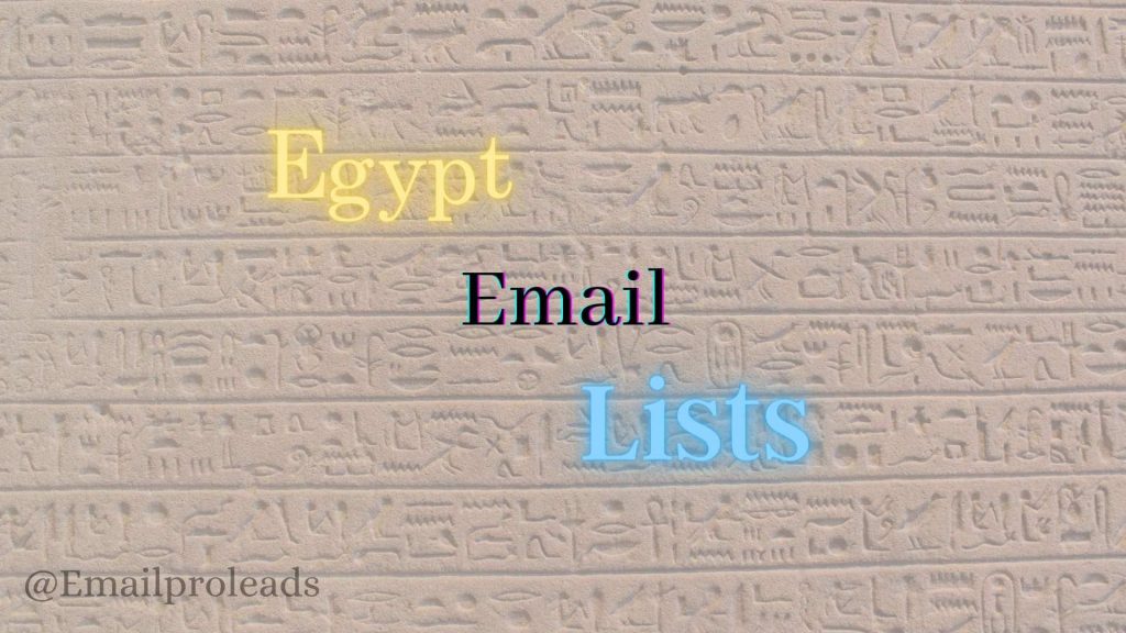 Egypt Email Lists