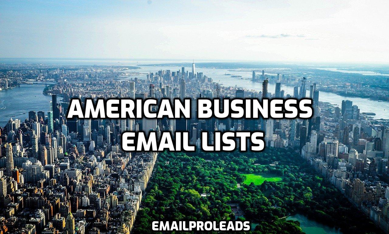 American Business Email Lists