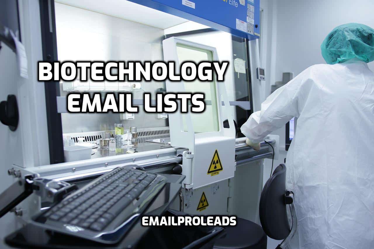 Biotechnology Email Lists