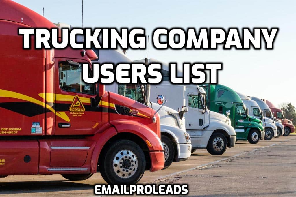 Trucking Company Email Lists