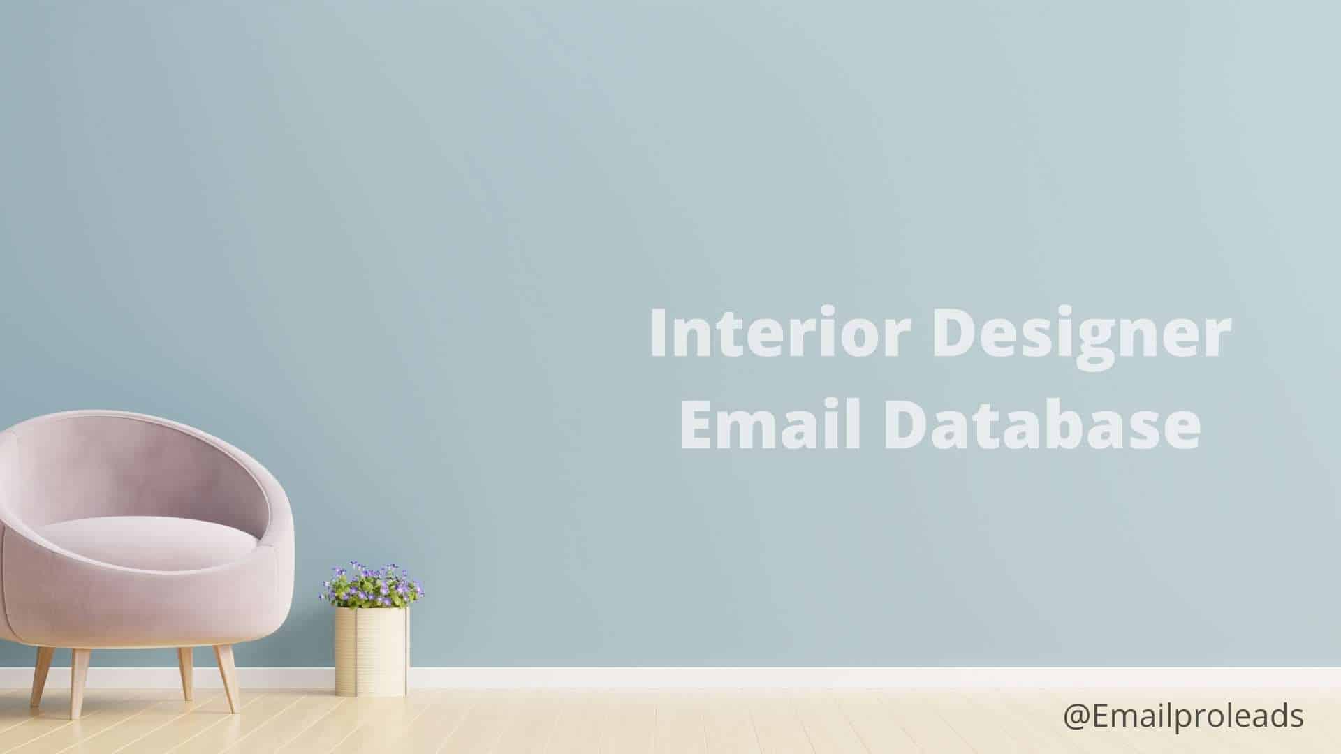 Interior Designer Email Database