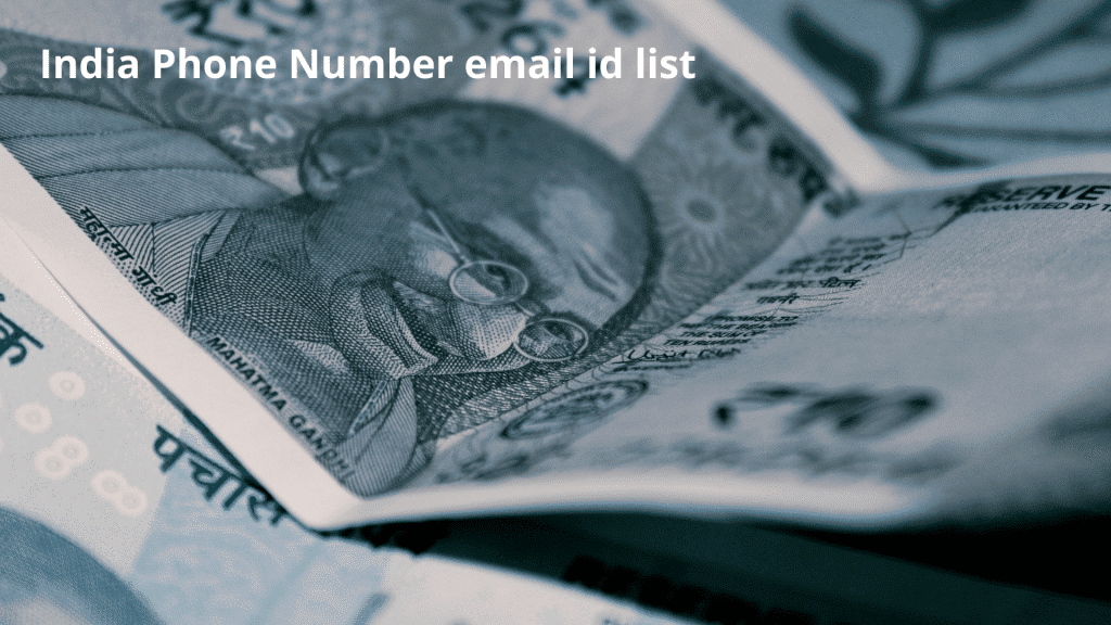_India Phone Number email id list