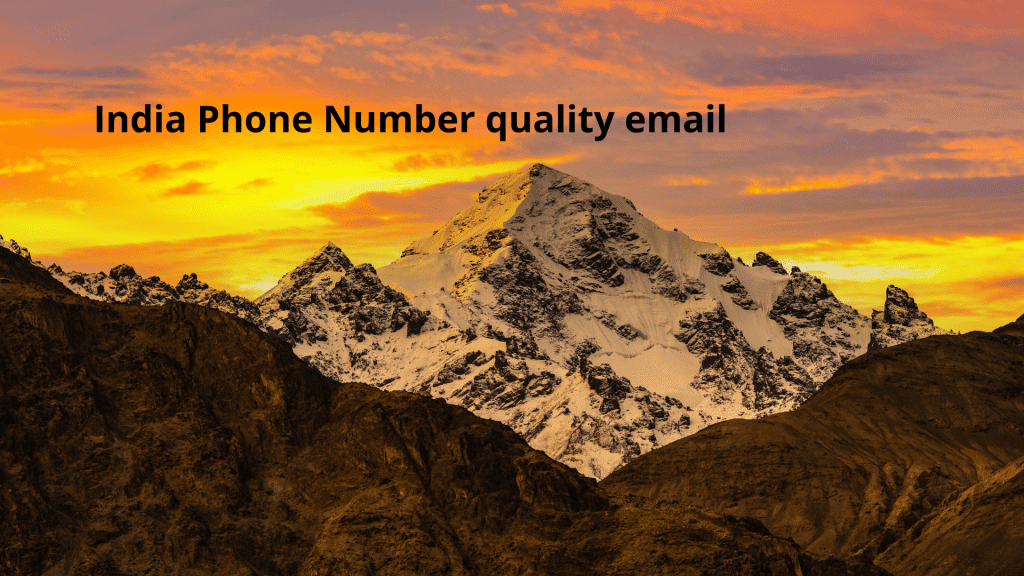 _ India Phone Number quality email