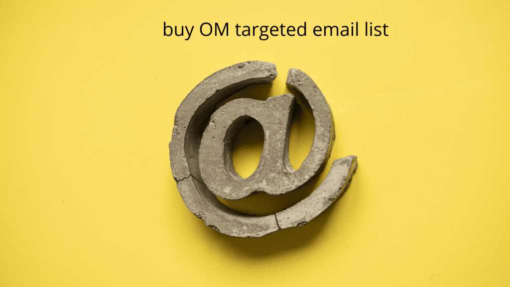_buy OM targeted email list