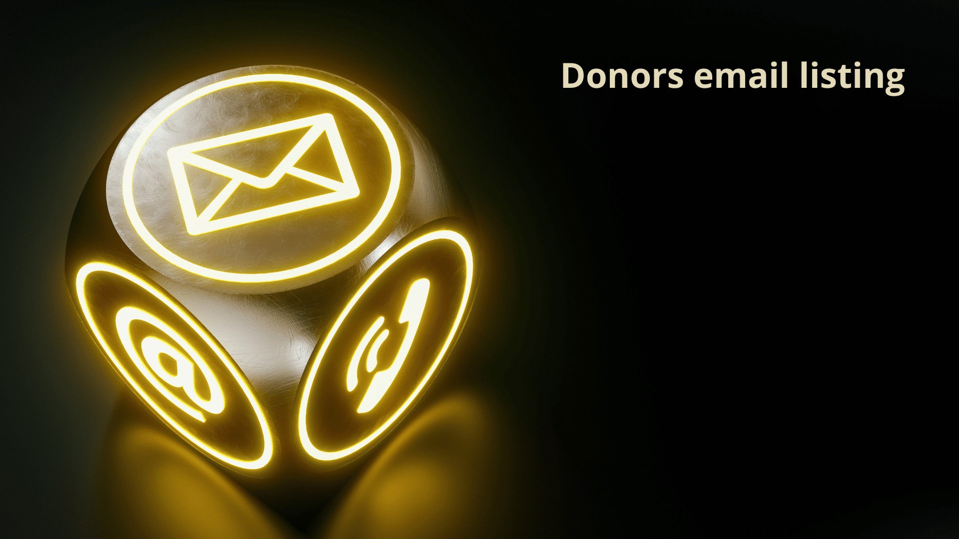 Donors email listing