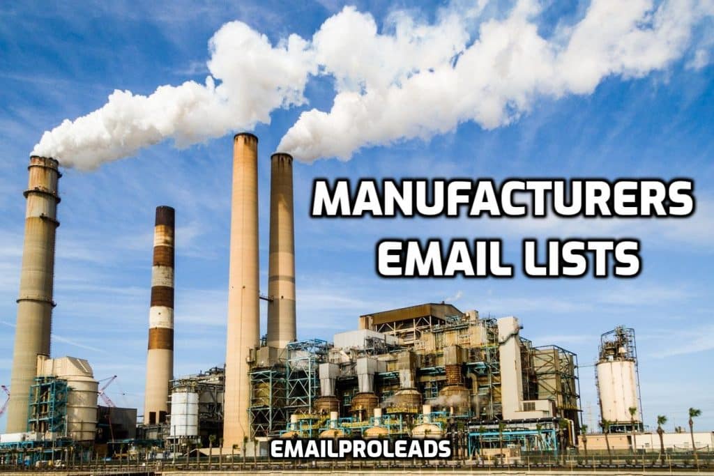 Manufacturer Email Lists