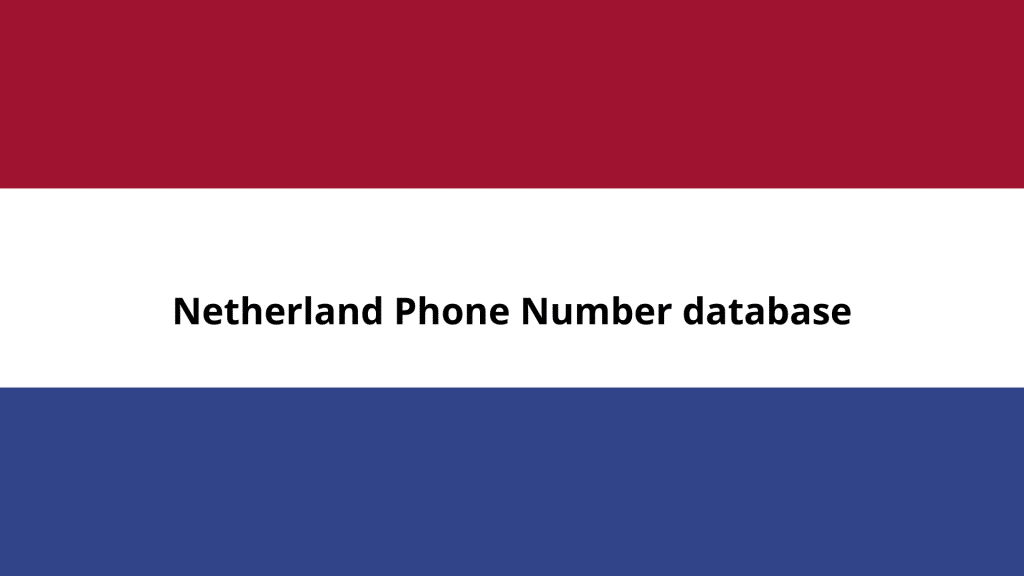 Netherland Phone Number database