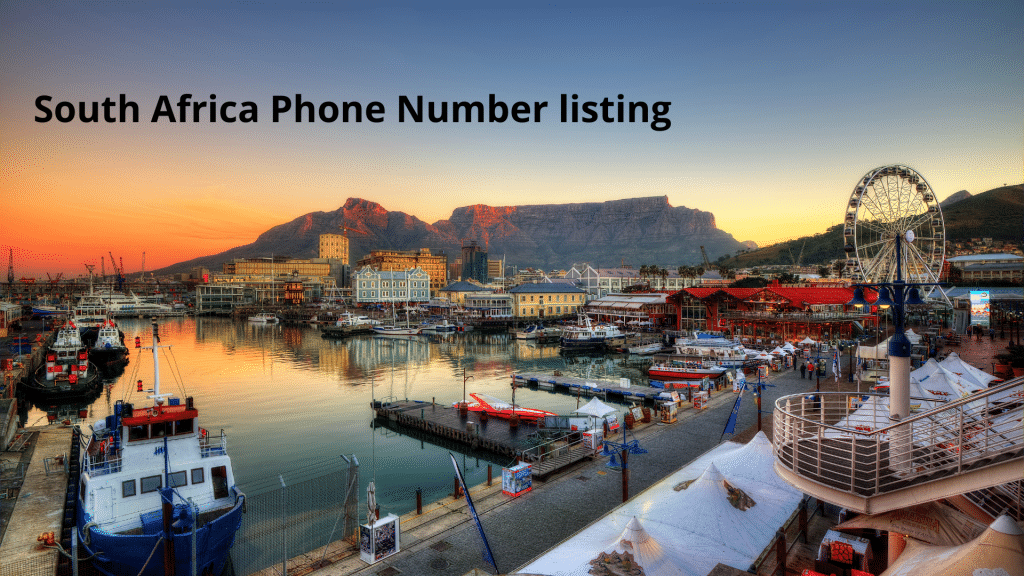 South Africa Phone Number listing