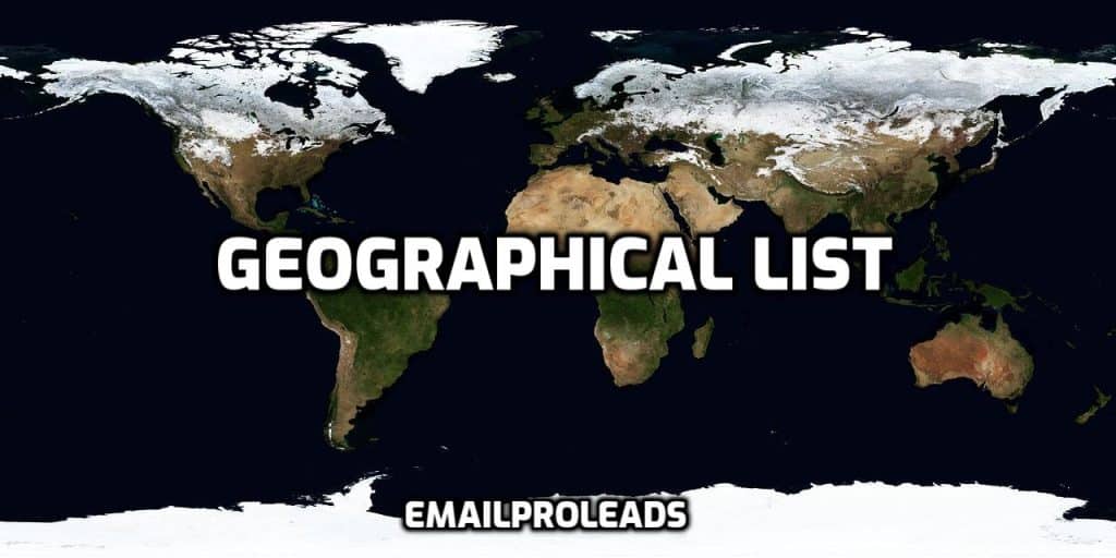Geographical List