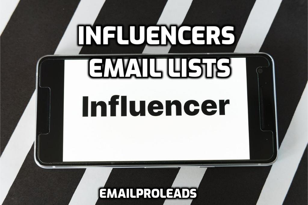 Influencers Email Lists