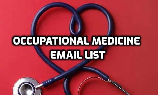 Occupational Medicine Email Database
