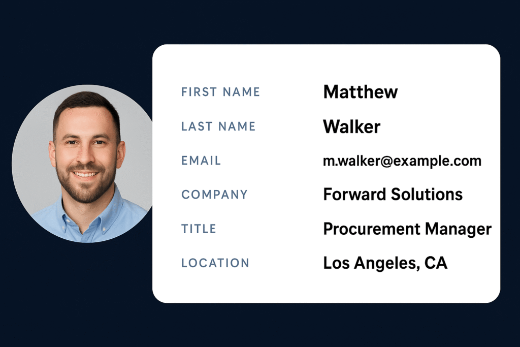 Procurement Manager email leads