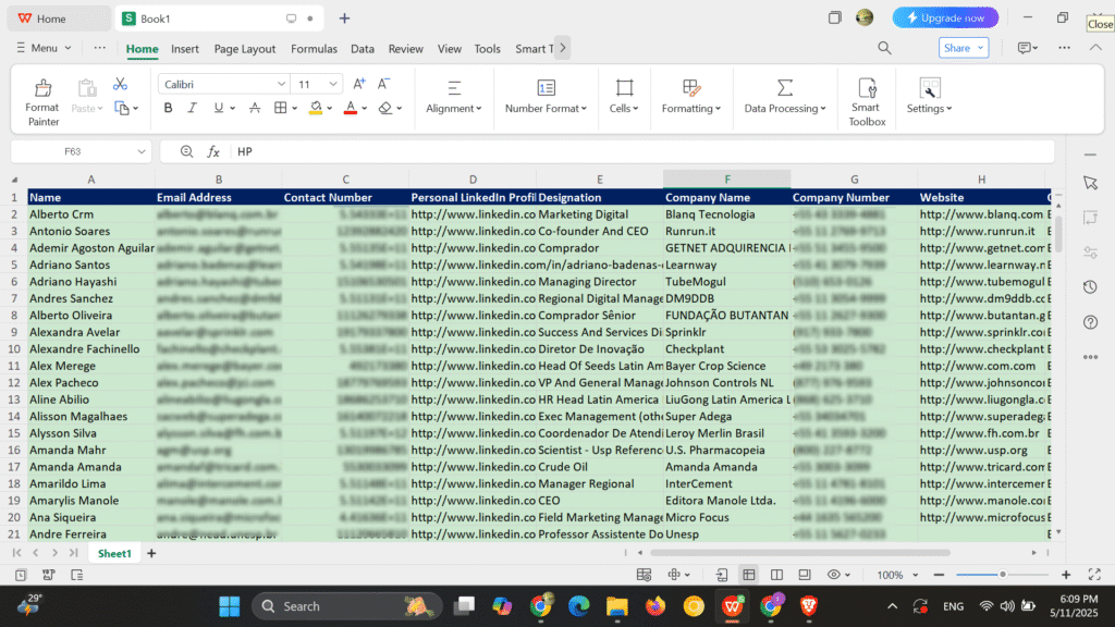 South American Business Email Lists