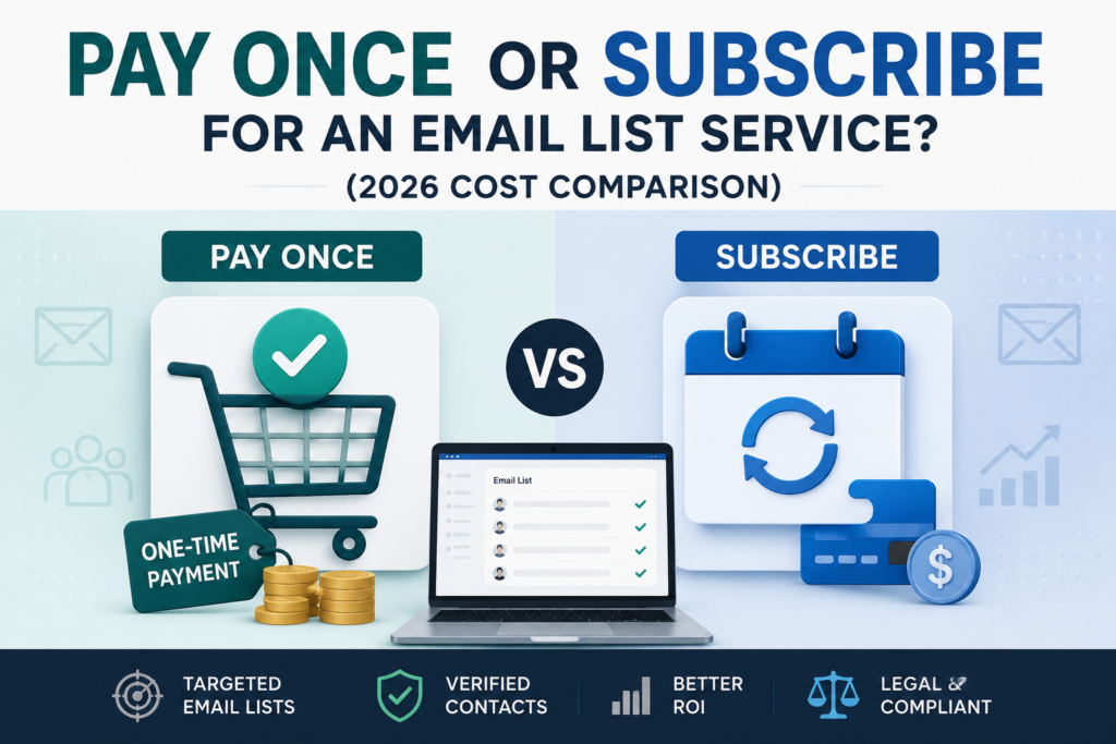 Pay Once or Subscribe for an Email List Service?