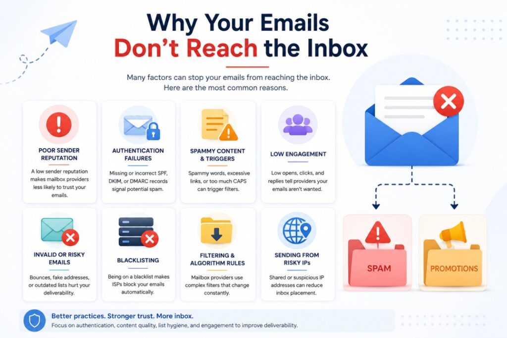 Email deliverability factors
